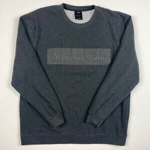 A24 A Twenty-Four Sweatshirt Mens L Gray Crewneck
